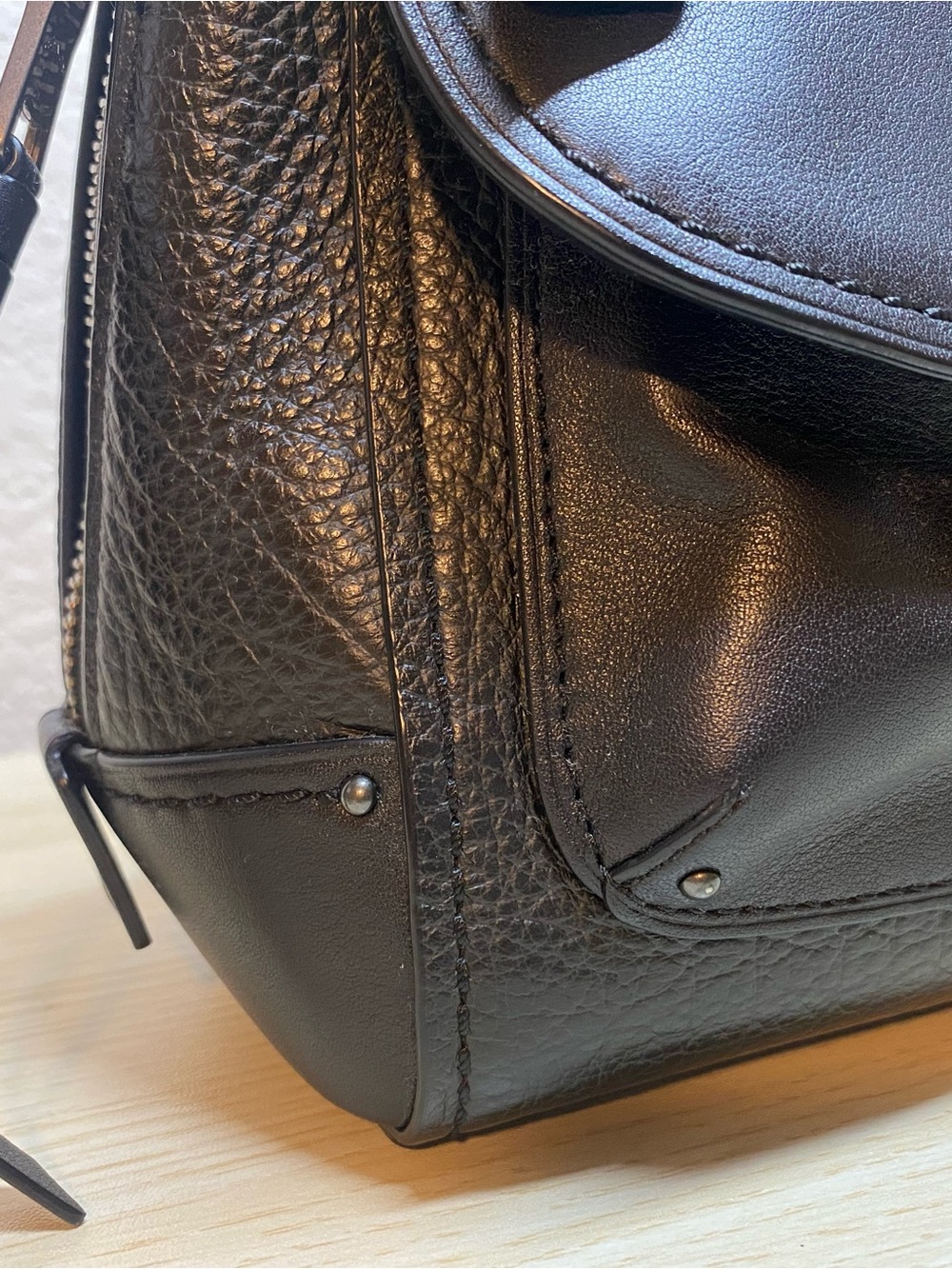 Coach Black Mini Faye Backpack - Picture 3 of 13